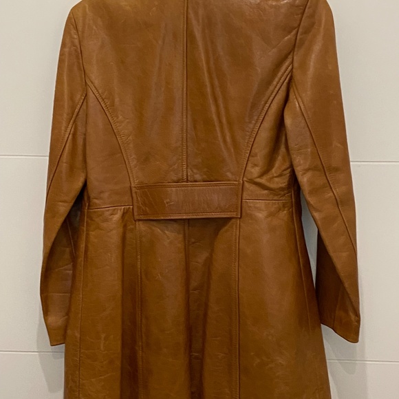Vintage Leather Coat from London - 8 UK - Picture 2 of 4